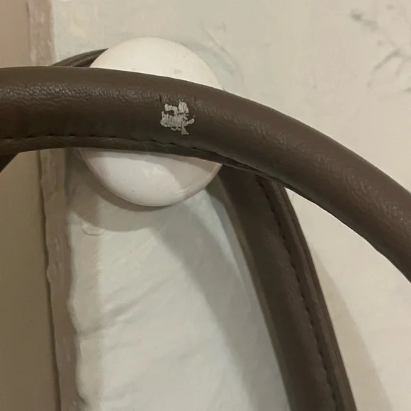 David Jones Basket Weave Brown Purse - Picture 4 of 10